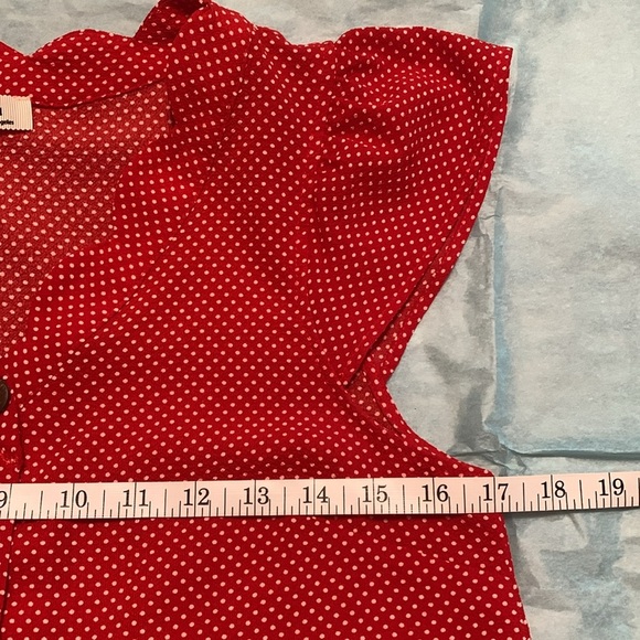 Monteau red polka dot  S - Picture 8 of 8